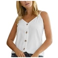 thumbnail image 1 of Gibobby Camiseta sin mangas para mujer Blusa casual sin mangas Túnica(Blanco,G), 1 of 5