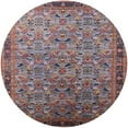 thumbnail image 1 of Ahgly Company Machine Washable Indoor Round Industrial Modern Dark Goldray Area Rugs, 4' Round, 1 of 7