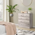 thumbnail image 4 of CRXX 25.98"L Dresser for Bedroom 5 Drawer Wide Modern Chest of Drawers for Bedroom-Brown, 4 of 14