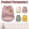 thumbnail image 3 of Dog Puppy Sweater Dog Shirt Dog Clothing Pet Puppy Warm Clothing Matching Clothing Soft Comfortable Pet Clothes, 3 of 9