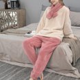 thumbnail image 6 of BONIXOOM Family Christmas Pajamas Matching Sets Womens Christmas Pajamas Sleepwear None Long Sleeve Solid Sleepwear Sets Red XL, 6 of 9