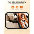 QZ Inc Baby Car Seat Mirror, Rear View, Safe, Fits Most Cars