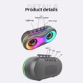 thumbnail image 2 of Bluetooth Speaker Portable Mini Rgb Color Lights Dual Speakers Wireless Subwoofer For Outdoor, 2 of 5