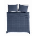 thumbnail image 5 of Brooklyn Loom Essential 100% Cotton Washed Softness 3-Piece King Quilt Set in Blue, Solid Color, OEKO-TEX Certified, 5 of 10