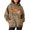 Khaki, variant on QTSHPN Hoodies Women Halloween Pumpkin Print Long Sleeve Casual Pocket Pullover Hoodie Womens Sweatshirt Dark Purple XXL