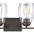 thumbnail image 4 of Atlas Lighting and Home 4-Light Vanity Light with Jar Shaped Glass Shades - 30.5" - Oil Rubbed, 4 of 4