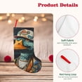 thumbnail image 4 of Wukai Hip-Hop Duck Print Christmas Stockings 18" Christmas Stocking Snowman Burlap Plaid Xmas Stocking Holiday Christmas Decoration Gifts for Family Kids, 4 of 7