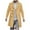 Khaki, variant on CHEEREAM Mens Trench Coat Slim Fit Notched Collar Fall Winter Single Breasted Pea Coat Warm Soft Overcoat Gray L