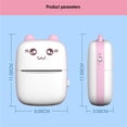 thumbnail image 2 of Impresora De Etiquetas Inalámbrica Bluetooth Mini Impresora Térmica De Bolsillo Para Etiquetas Fotográficas Precio (Blanco Rosa) Speravity EL007408-00, 2 of 5