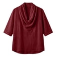 thumbnail image 4 of Warop Womens 3/4 Sleeve Tops Fall Cowl Neck Shirts Solid Office Business Dressy Casual Outfits, 4 of 6