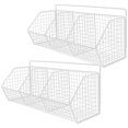 thumbnail image 1 of Cesta colgante de cocina, cesta de pared, soporte de almacenamiento de cocina, cesta de montaje en pared, 2 uds., 1 of 5