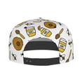 thumbnail image 4 of Fotbe Honey Flat Bill Visor Cap Classic Snapback Hat Polyester Foam Trucker Hat Trucker Cap Adjustable Baseball Cap, 4 of 9