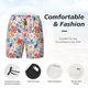 thumbnail image 3 of Balery Floral Ditsy Bañador para hombre, shorts de playa de secado rápido con entrepierna y forro de compresión-Large, 3 of 6
