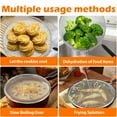 thumbnail image 3 of 4 Pieces Stainless Steel Splatter Guard Set (13", 11.4", 9.8", 7.4") - Fine Mesh Splatter Screen with Comfort Grip Handles, Grease & Oil, Splatter Screen for Frying Pan Cooking Pots, 3 of 9