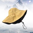 thumbnail image 4 of Sombrero para el sol de caza con cola de caballo para mujer, sombrero de pescador al aire libre UV con borde ancho, 4 of 5