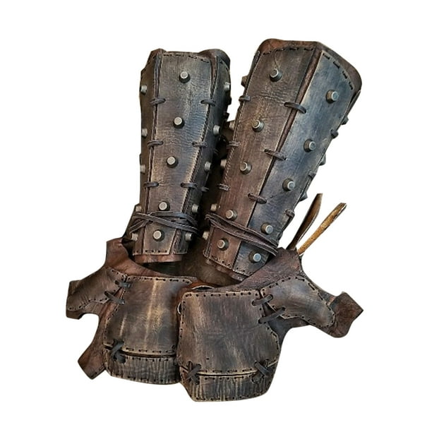 Leather Bracer Arm Cuff Armor Medieval Vambrace Viking Guard Leather  Gauntlet