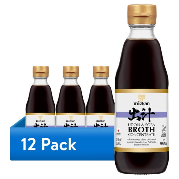 (12 pack) Mizkan Udon and Soba Broth Concentrate, 12 fl oz