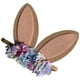 thumbnail image 4 of Diadema con orejas de conejo para mascarada Azul claro, 4 of 7