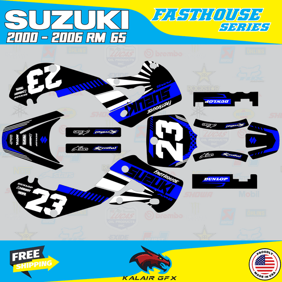 Kalair GFX Graphics Kit for Suzuki RM65 (2000-2006) Fh Series
