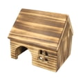 thumbnail image 3 of Casa de madera para hámster, casa de escondite para animales pequeños, jaula decorativa, cabaña, juguete de madera para S, 3 of 9