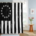 thumbnail image 2 of Bathroom Shower Curtain USA Flag Independence Day Waterproof Shower Curtains with Hooks, Retro Wooden Plank Bath Curtains Bathtub Curtain Home Decor 60x72in, 2 of 9