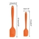 thumbnail image 2 of Silicona Espátula Juego 2uds Calor Resistente Cocina Goma Tornero Anti-adherente Espátula para Cocinar Hornear y Mezclar naranja, 2 of 7
