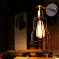 thumbnail image 3 of Bombilla Edison con filamento de jaula de ardilla, luz blanca cálida regulable para candelabros y apliques de pared, casquillo E26 de bajo consumo, 3 of 8