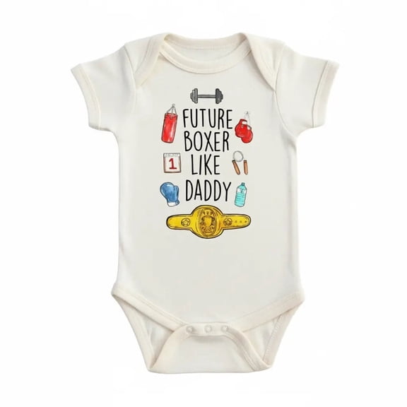 Boxing Belt Newborn Baby Bodysuit