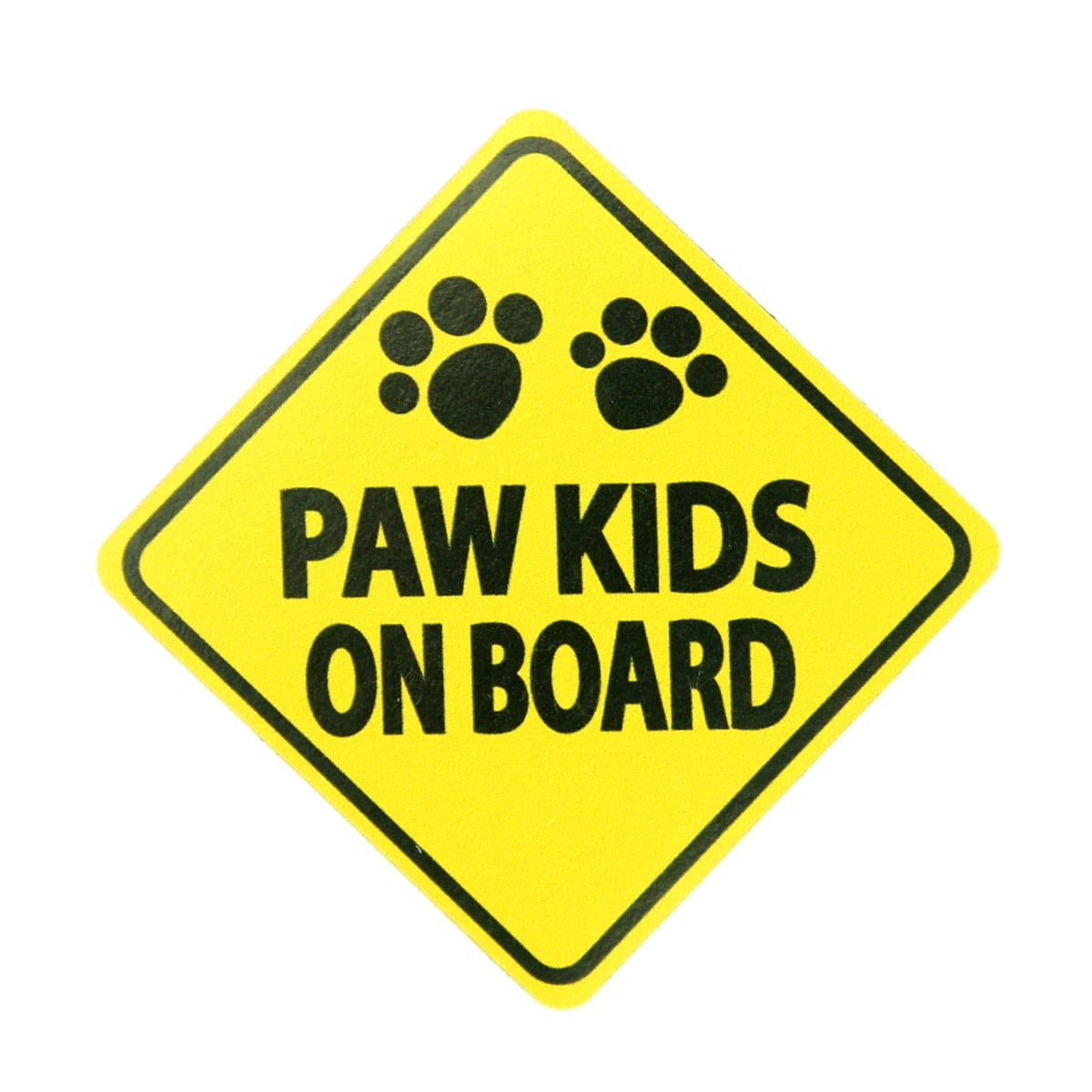 Caution Magnet Paw Kids on Board One Size by
