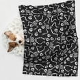 thumbnail image 6 of Pofeuu Skeletons Dancing Print Puppy Blanket,Dog Blankets,Pet Blanket Cozy Cat Blankets for Indoor Cats, Fuzzy Pet Blanket for Kitten Doggy Dog Blankets-Large, 6 of 8