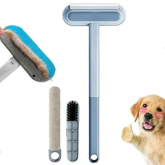 3 in 1 Pet Hair Remover, Pets HairRemover, Multifunctional HairRemoval Brush,for Car, Carpet, Clothes, Bedding, Reusable, Washable