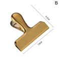 thumbnail image 1 of Large Stainless Steel Air Tight Bag Clip Perfect Clips For Food Chip Bag Clips \ Q6F4, 1 of 9