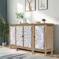 thumbnail image 4 of MDQMD 63'' Carved Buffet Cabinet with 4 Doors for Living Room,Vintage Sideboard with Solid Wood Legs for Dining Room, 4 of 9