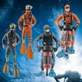 thumbnail image 3 of Diver Figure Realistic DIY PVC Simulation Seabed Exploration Swimmer Model for Kids, 3 of 8
