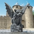 thumbnail image 1 of Design Toscano NG300010 Florentine Gargoyle Gothic Decor Statue, Large 12 Inch, Greystone, 1 of 1