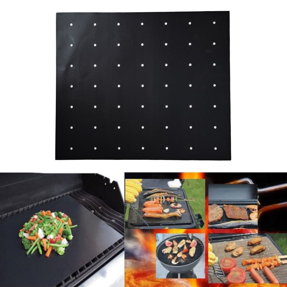 50*40 cm Reusable Cooking Plate Easy BBQ Grill Mat Bake NonStick Grilling Mats 