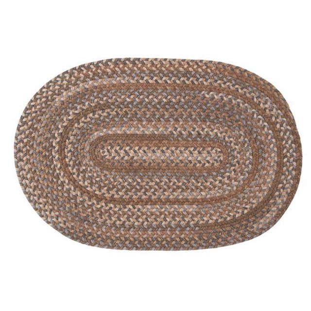 Colonial Mills Rug OH88R024X048 Oak Harbour - Cashew 2 ft. x 4 ft. Braided Rug