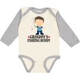thumbnail image 3 of Inktastic Grandpa Fishing Buddy Fisherman Boys Long Sleeve Baby Bodysuit, 3 of 5