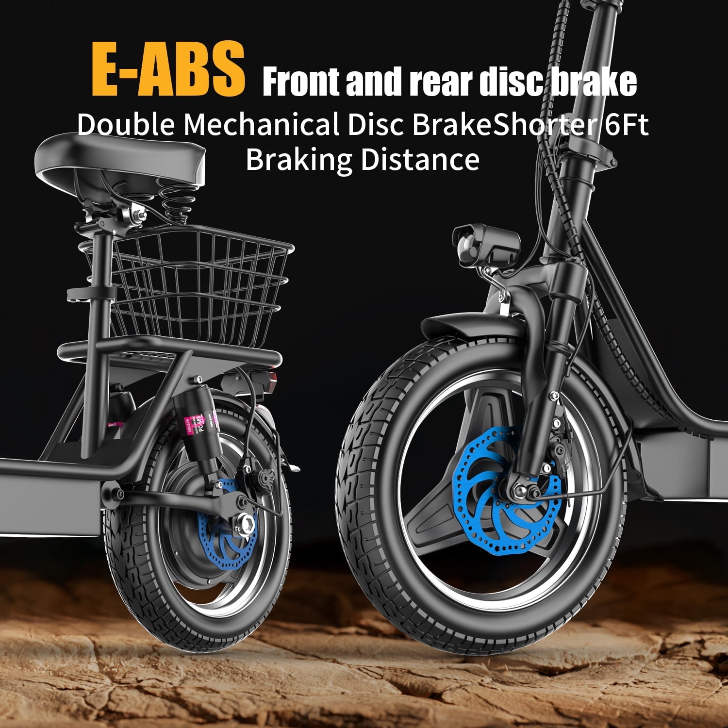 K8 Electric Scooter with Seat,650W Peak Motor 36V 13AH Commuter