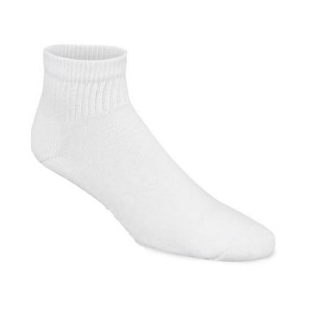 - Wigwam Mills S1168-051-LG Athletic Socks, Quarter, White, Men's Large, 3-Pk.