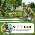 thumbnail image 5 of KING BIRD 6x3x1 ft Raised Garden Bed with Arched Trellis Galvanized Steel Metal Planter Garden Box Outdoor for Gardening Climbing Vegetables Flowers Silver, 5 of 8