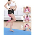 thumbnail image 3 of Entraîneur de Cuisse Multifonctionnel Rose Rouge - PVC, Mousse & Rigide Construction à Ressort pour Exercice Post-Partum Plancher Pelvien, Modelage des Hanches & Yoga – Design Compact 27*16*11cm, Poids Net 350G, 3 of 6