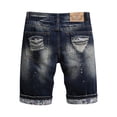 thumbnail image 5 of HAPIMO Men's Denim Ripped Shorts Summer Discount Fashion Trousers for Boys Solid Comfy Sale Casual Workout Sports Zipper Button Blue M, 5 of 8