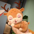 thumbnail image 2 of Cartoon Moose Snowman Christmas Deer Plum Blossom Plush Doll Cushion Birthday Gift for Girls, Christmas Gift-30Cm, 2 of 5