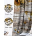 thumbnail image 6 of Farmhouse Sunflower Blackout Curtains 96 Inch Length 2 Panels Set, Vintage Daisy Butterflies Rustic Wood Full Shading Curtains for Windows, Blackout Curtains for Bedroom Living Room 52"x96", 6 of 8