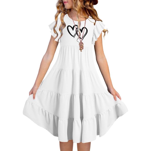 Robe Tutu pour Ado Fille Robes pour Filles Robe d'Anniversaire pour Fille Robe de Fête Robes pour Bébé Fille 14-15 Ans