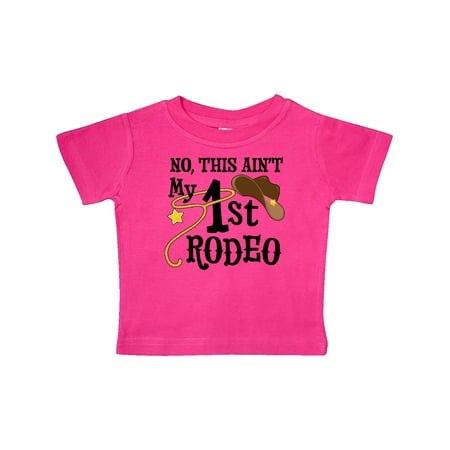 

Inktastic No This Ain t My 1st Rodeo Cowboy Hat and Lasso Gift Baby Boy or Baby Girl T-Shirt