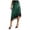 Dark Green, variant on Women Silk Satin Half Slip Long Skirts Lace Patchwork Elastic Waist Long Skirt Elegant Silky Flowy A Line Midi Skirts (Gold, S)