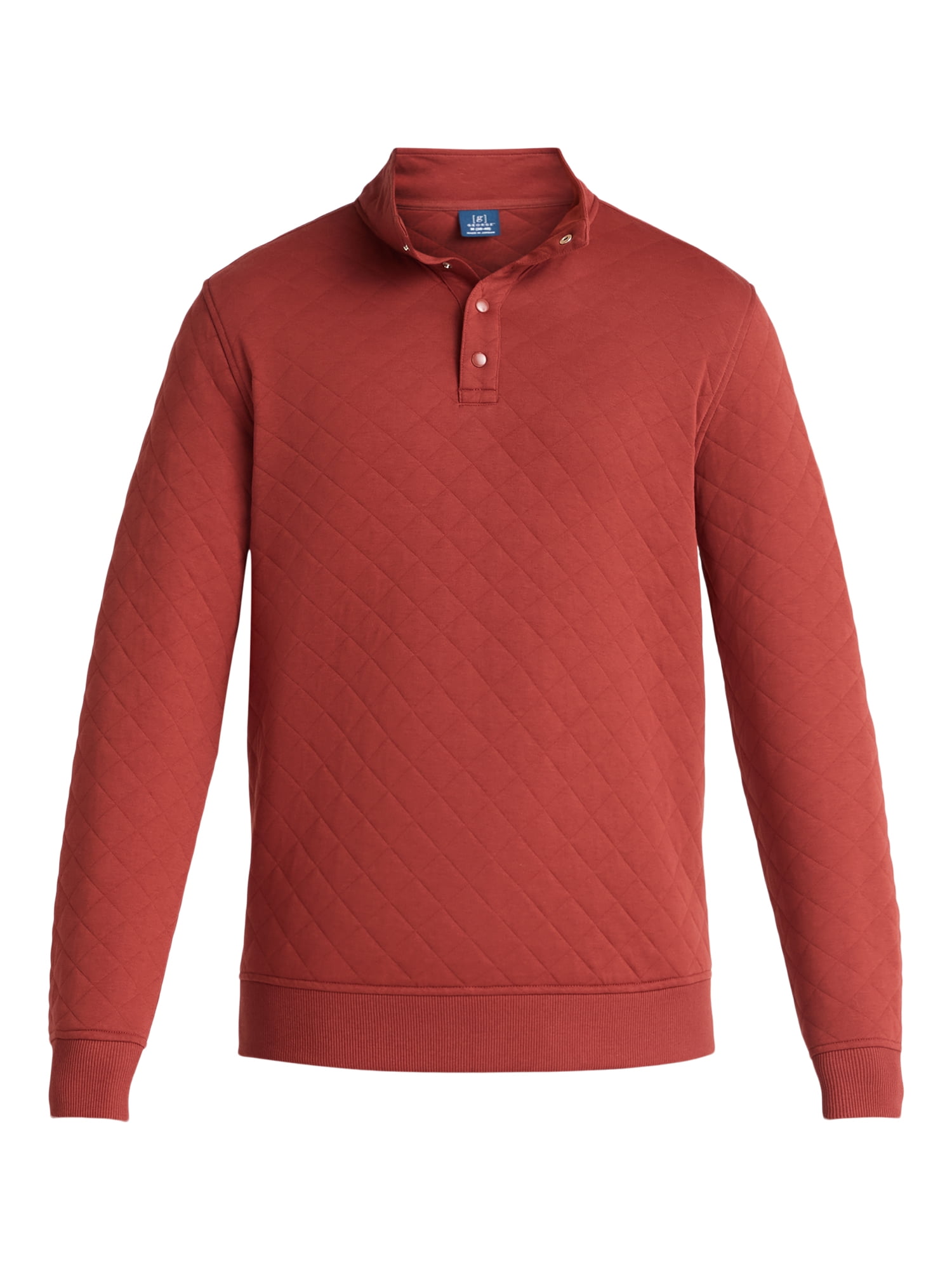 George Men's and Big Men's Quilted Snap Pullover Jacket, Sizes S-3XL