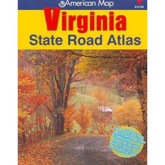 Pre-Owned Virginia State Road Atlas (Paperback) 0875303560 9780875303567